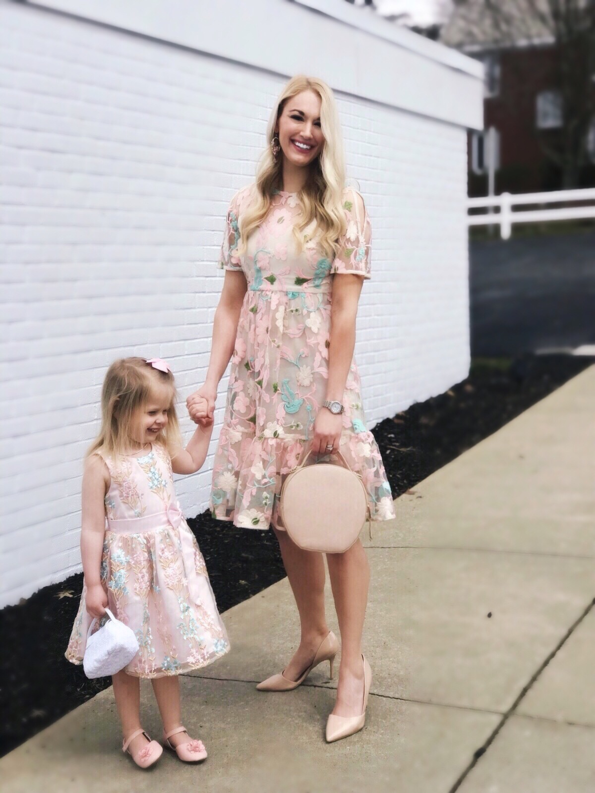 Spring Floral Embroidered Dress | Mommy and Me Outfits | #embroidered #floral #springstyle