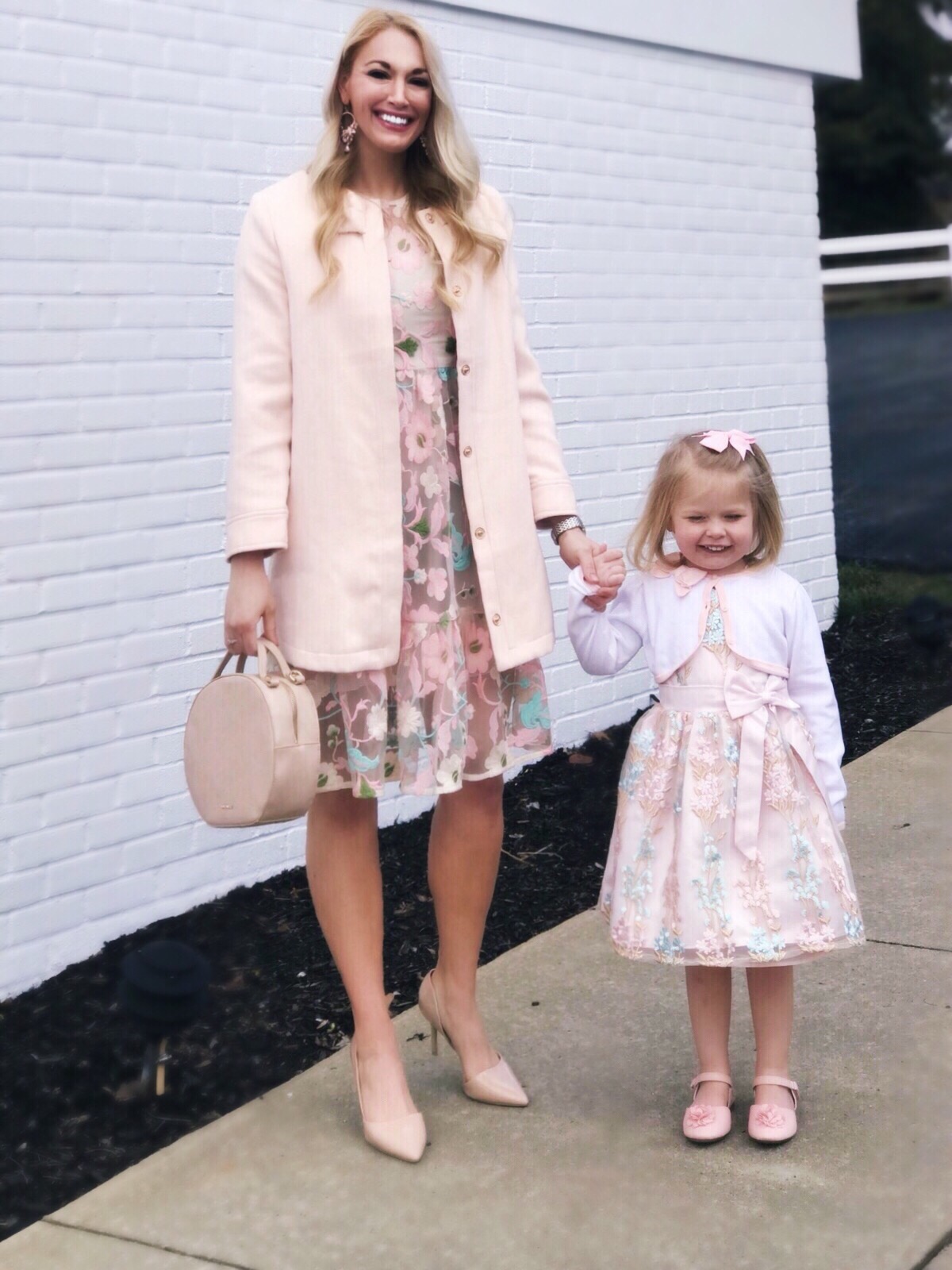 Spring Floral Embroidered Dress | Mommy and Me Outfits | #embroidered #floral #springstyle