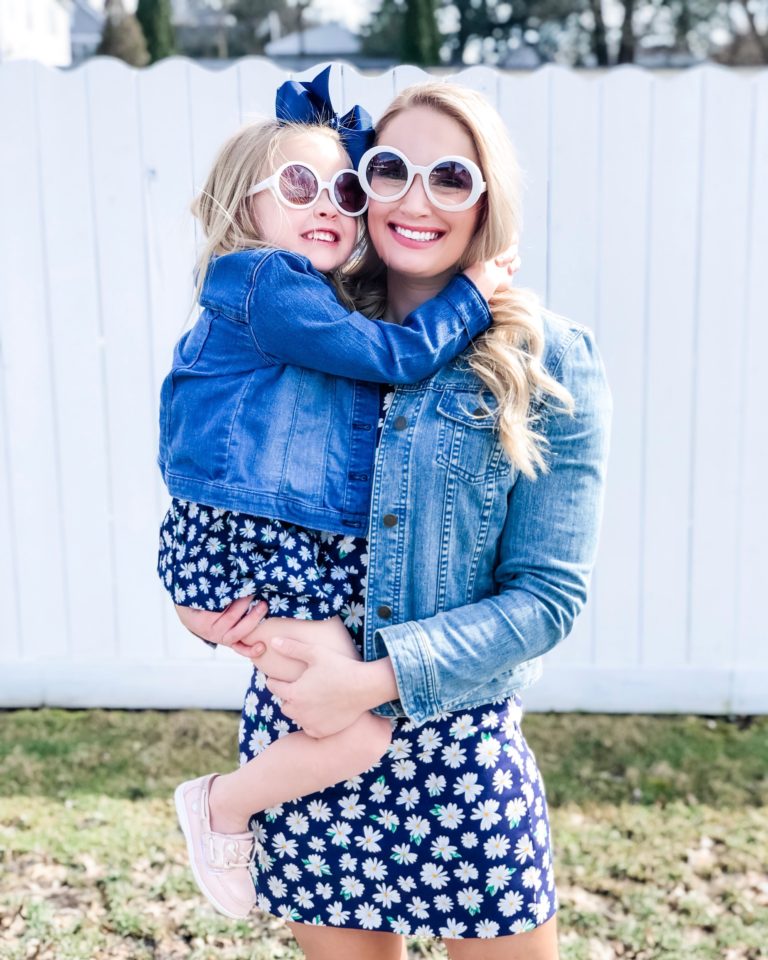 Easy Mommy and Me Outfits to Copy This Spring | #mommyandme #springstyle #preppystyle #matchingoutfits | www.styleherstrong.com