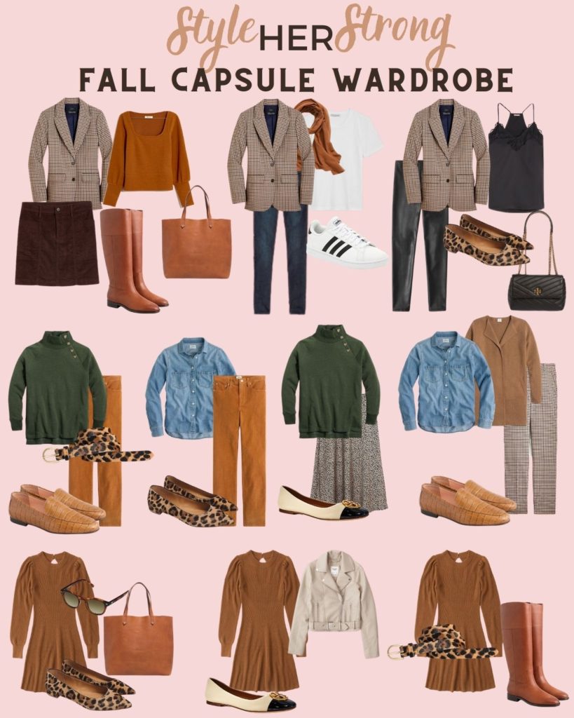 Fall Capsule Wardrobe | Fall Outfit Ideas | Fall Style | Fall Outfits #falloutfit | Preppy | Fall Fashion #capsulewardrobe #fallcapsulewardrobe www.styleherstrong.com