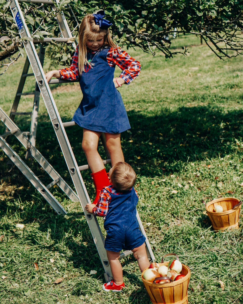 Apple Picking | Apple Picking in the Fall | Preppy Fall Outfits | Family Fall Bucket List | Fun Fall Traditions | Family Photo Outfits