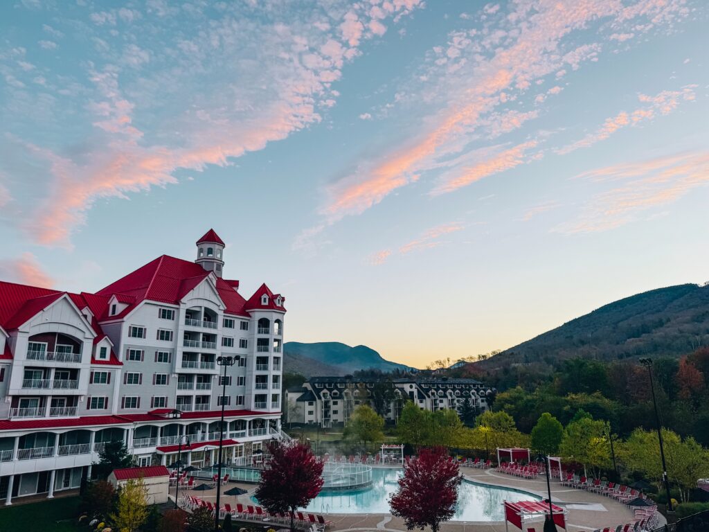 Riverwalk Resort at Loon Mountain | The perfect fall foliage leaf peeping destination or ski trip to the White Mountains resort